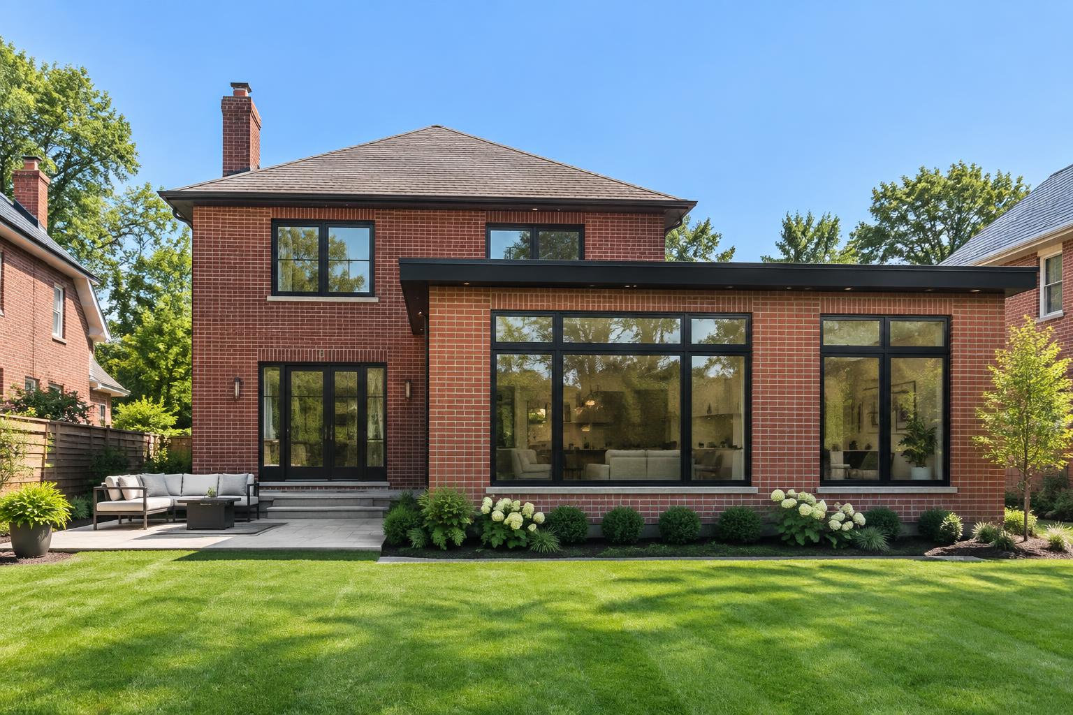 Rear addition and re-roof